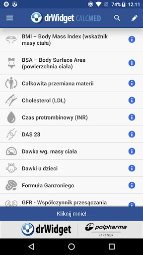 DrWidget CalcMed