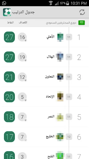 جدول المباريات - كرة قدم screenshot 3