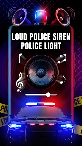 Loud Police Siren Police Light