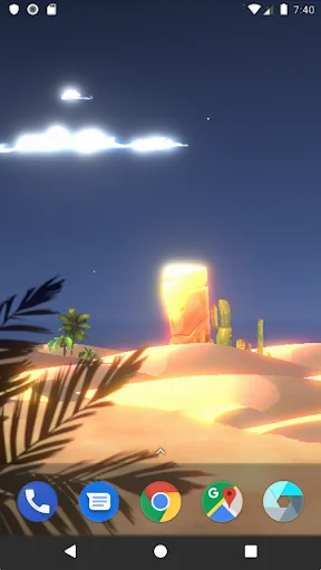 Aladdin's Desert Live Wallpape