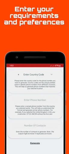Phone Numbers Generator screenshot 4