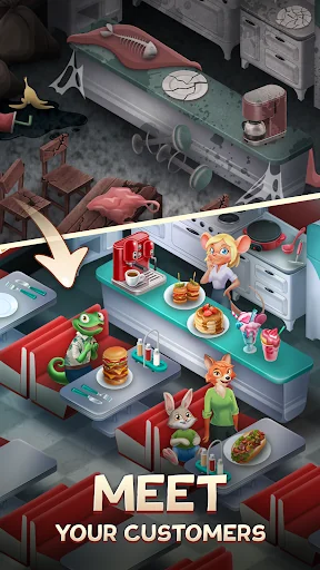 Merge Inn - Cafe Merge Game screenshot 2