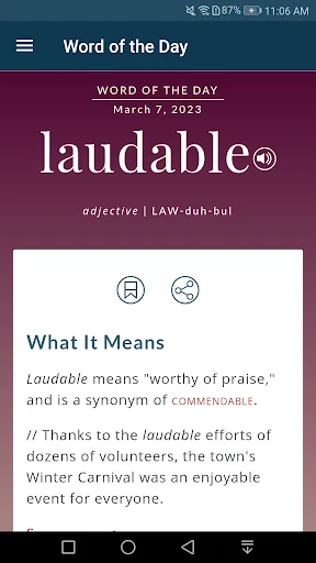 Dictionary - M-W Premium screenshot 2