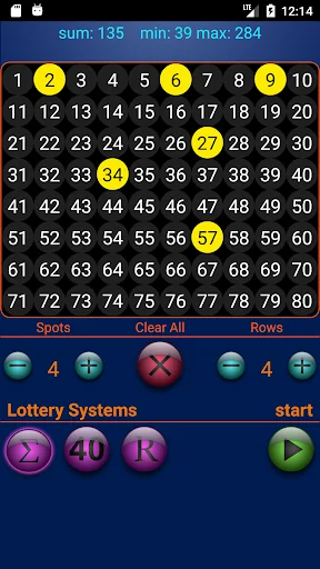 Keno lottery screenshot 1
