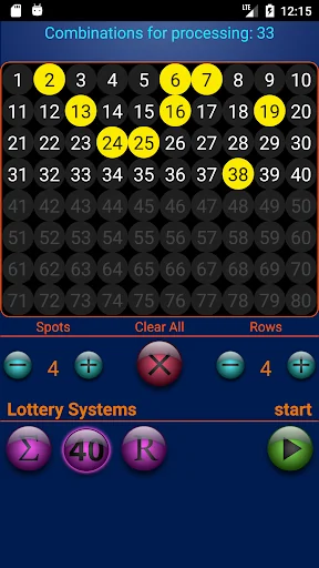 Keno lottery screenshot 2