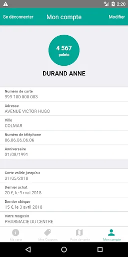 Ma carte Avantages
