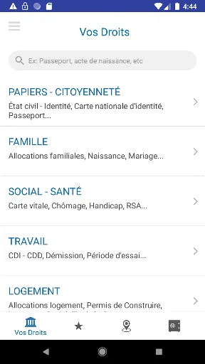 Mes démarches - Vos droits screenshot 1