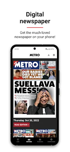 Metro | World and UK news app screenshot 2