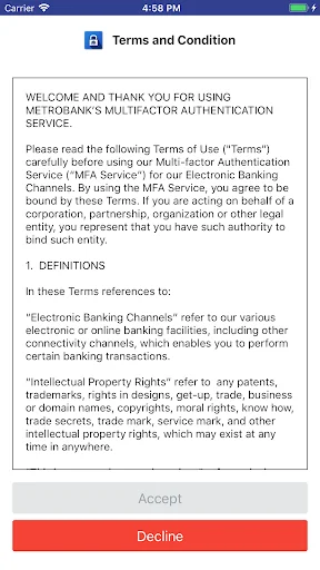 Metrobank Authenticator screenshot 1