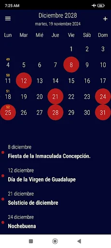 Calendario Mexico 2026 screenshot 3