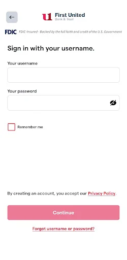 My Bank First United Mobile