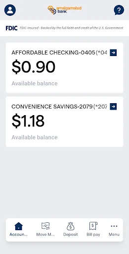 Amalgamated Bank Mobile screenshot 2