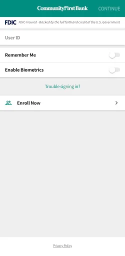 Community First Bank NI LA screenshot 1