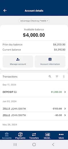 Amegy Mobile Banking screenshot 2