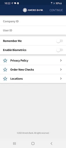 Ameris Bank Business Mobile screenshot 1