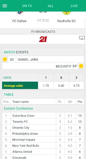 Soccer Live on TV screenshot 3