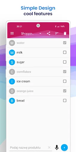 Simple shopping list screenshot 2