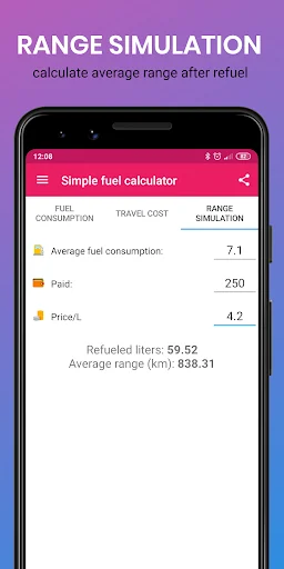 Simple fuel calculator screenshot 3