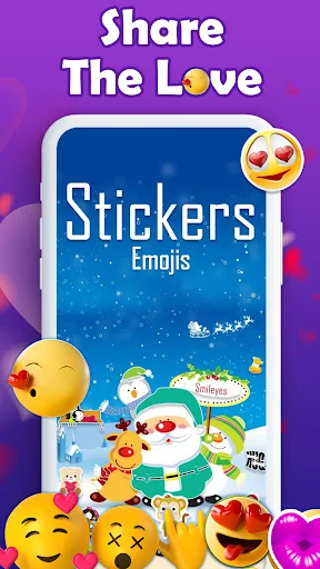 Love Sticker to share - Smiley screenshot 1