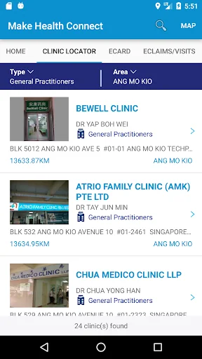 MHC Clinic Network Locator screenshot 3
