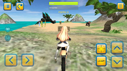 Motorbike Girls Jump Mission