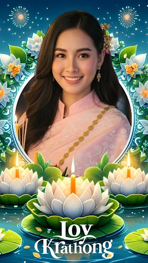 แต่งรูปวันลอยกระทง screenshot 4