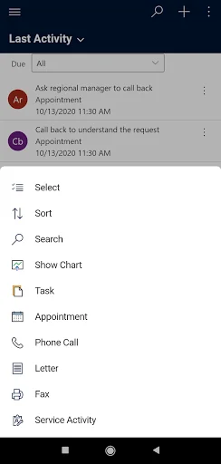 Dynamics 365 for Phones screenshot 2