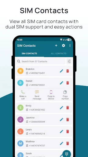 SIM Contacts