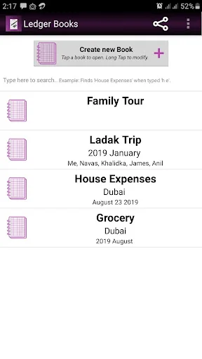 Ledger Books screenshot 1