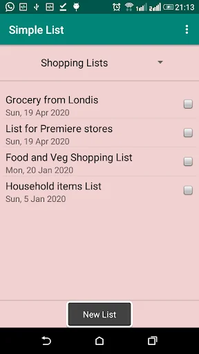 Simple List