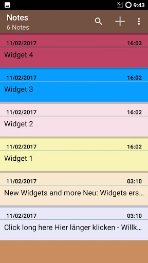 Notes app Android screenshot 1