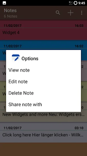 Notes app Android screenshot 4