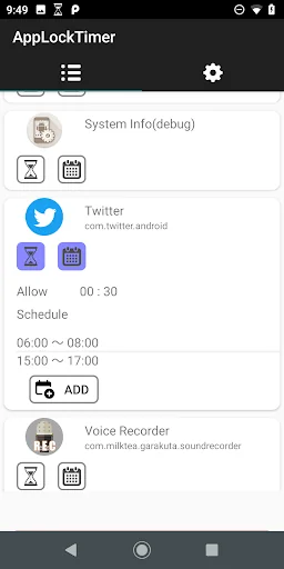 App locker with math problems