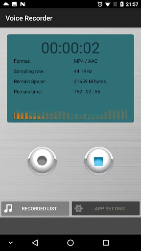 Voice Recorder (MP4 / WAVE)