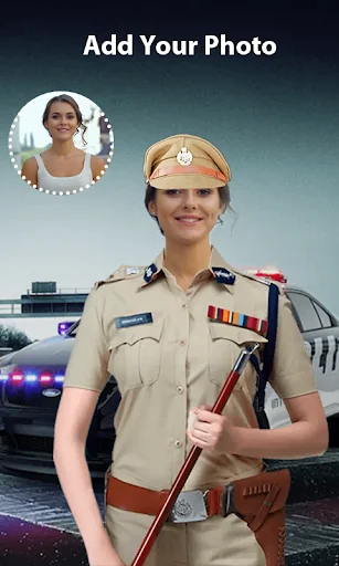 Women Police Uniform Face Swap