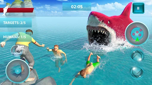 Shark Attack Sim: Hunting Game screenshot 1