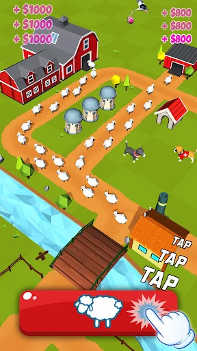 Tiny Sheep Tycoon - Idle Wool screenshot 1