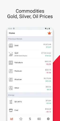 GoldNow: Gold Silver Oil Price screenshot 1