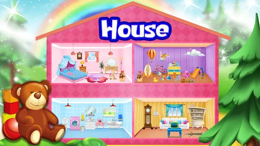 Girl Doll House Design & Clean