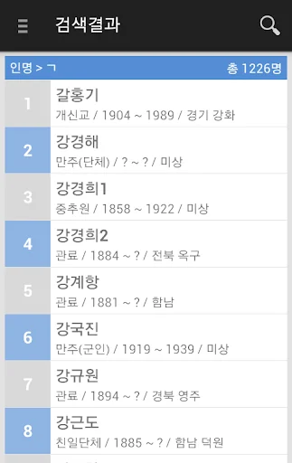 친일인명사전 screenshot 4