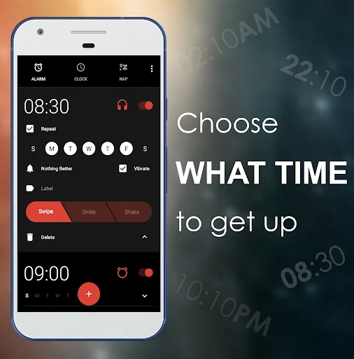 Nap Alarm Clock for headphones screenshot 1