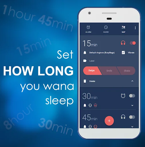 Nap Alarm Clock for headphones screenshot 3