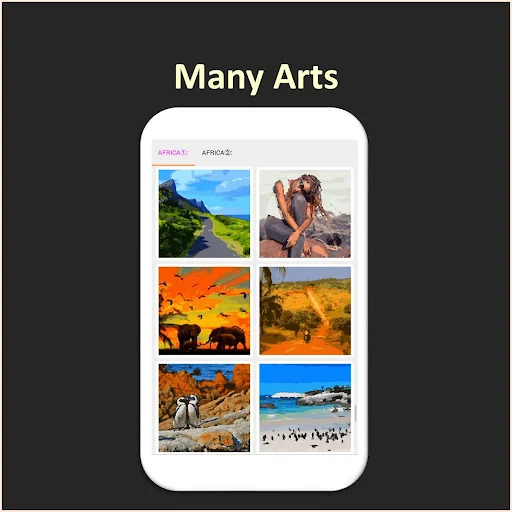 Color by Number - africa