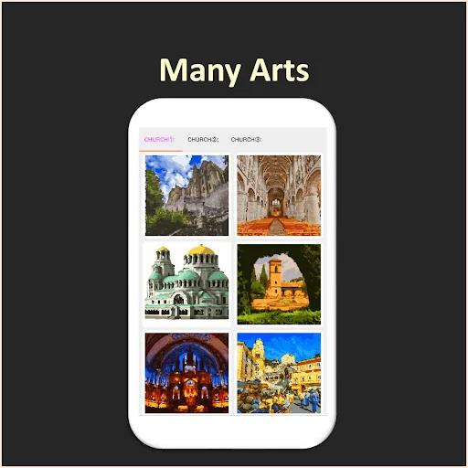 Color by Number - church