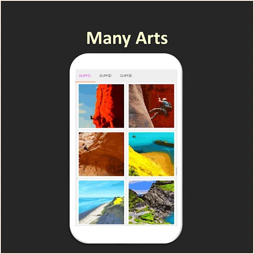 Color by Number - cliff