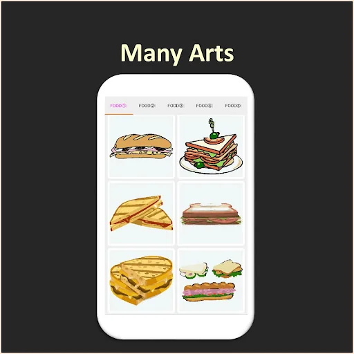 Color by Number - food