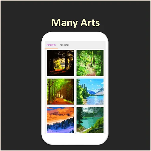 Color by Number - forest