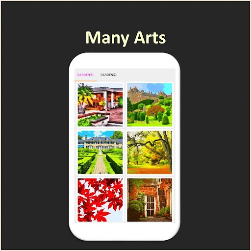 Color by Number - garden