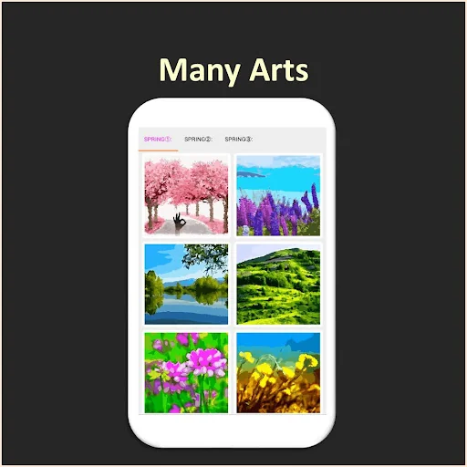 Color by Number - spring