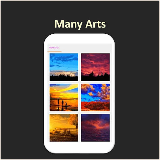 Color by Number - sunset